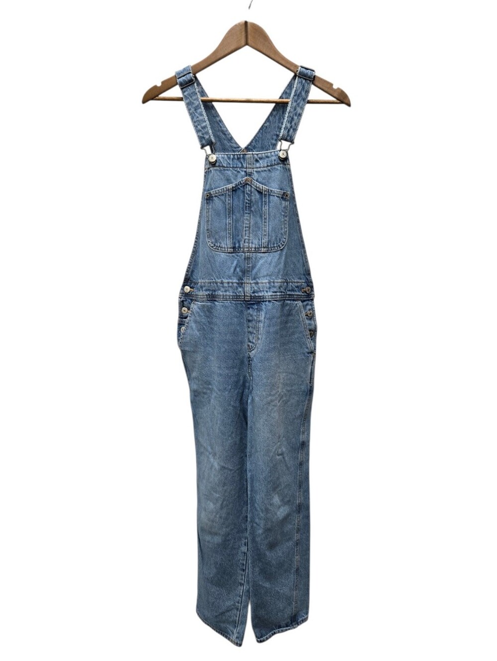 Old Navy Light Wash Long Overalls